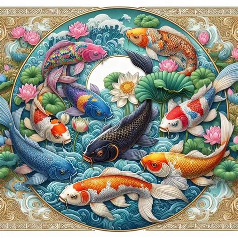 9 koi fish meaning Unleash Prosperity & Good Luck: 9 Koi Fish .